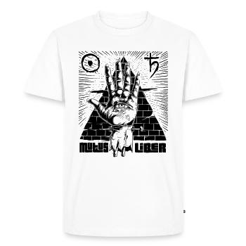 Main d'alchimie B - T-shirt Premium bio Homme - blanc - Devant - Nico (187cm)
