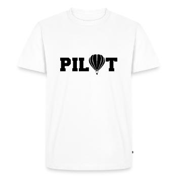Cadeau de paroles de montgolfière en montgolfière - T-shirt Premium bio Homme - blanc - Devant - Nico (187cm)