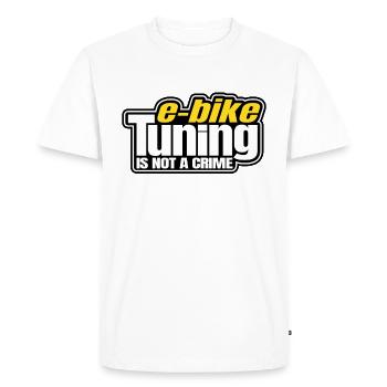 Le réglage du vélo électrique n'est pas un accordeur VTT EMTB Ebike - T-shirt Premium bio Homme - blanc - Devant - Nico (187cm)