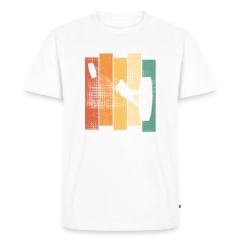 Kitesurfer kite kiteboard kitesurfing - T-shirt Premium bio Homme - blanc - Devant - Nico (187cm)