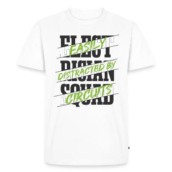 Voltage Electrician Electro Worker Electric - Men's Premium Organic T-Shirt - white - Front - Nico (187cm)