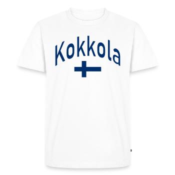 Drapeau finlandais de Kokkola - T-shirt Premium bio Homme - blanc - Devant - Nico (187cm)
