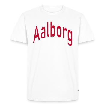 Aalborg - Men's Premium Organic T-Shirt - white - Front - Nico (187cm)