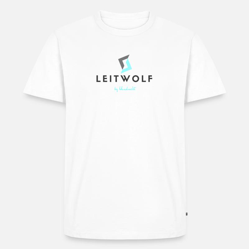Leitwolf - Männer Premium Bio T-Shirt - Weiß