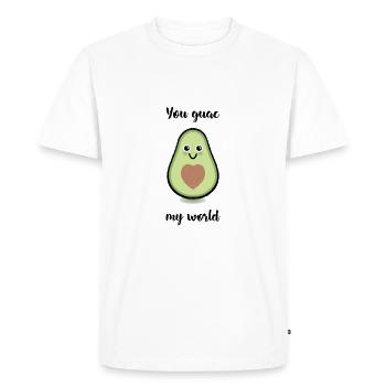 avocat - T-shirt Premium bio Homme - blanc - Devant - Nico (187cm)