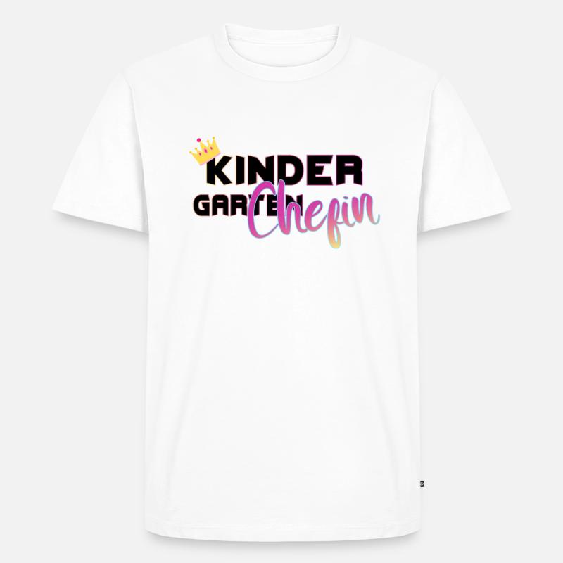 cooles Kindergarten Chef Chefin Geschenk - Männer Premium Bio T-Shirt - Weiß
