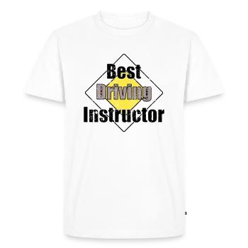 cool instructeur de conduite Fahrschule Instructeur de conduite cadeau - T-shirt Premium bio Homme - blanc - Devant - Nico (187cm)