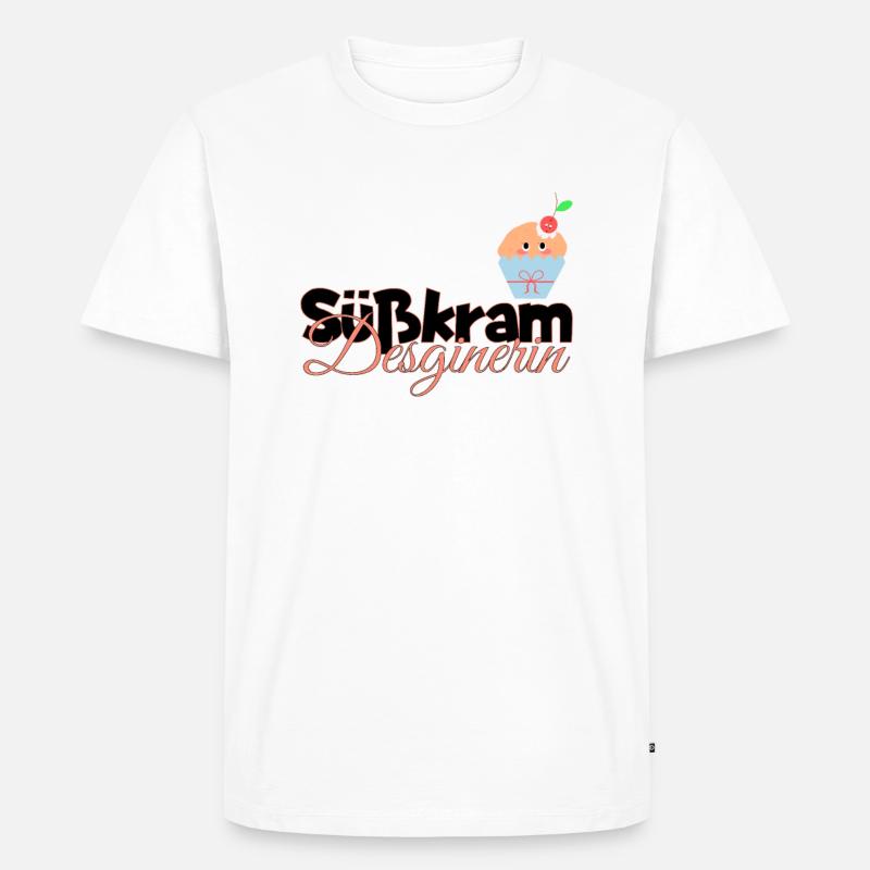 cooles Muffin Törtchen backen Geschenk - Männer Premium Bio T-Shirt - Weiß