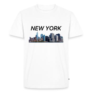New York - T-shirt Premium bio Homme - blanc - Devant - Nico (187cm)