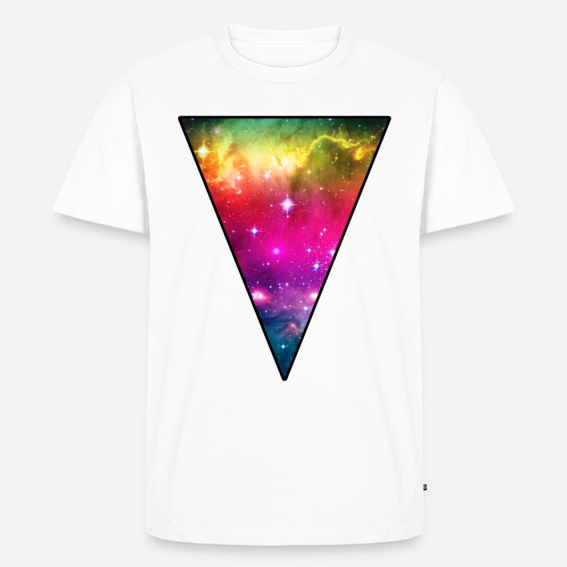 Regenbogen-Raum - Männer Premium Bio T-Shirt - Weiß