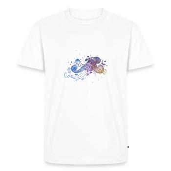 pieuvre - T-shirt Premium bio Homme - blanc - Devant - Nico (187cm)