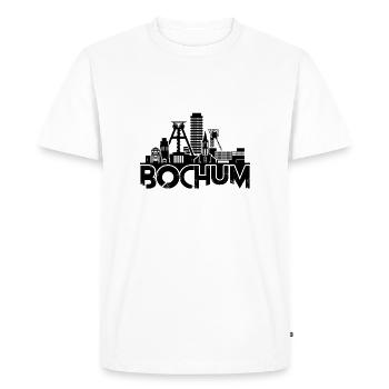 Bochum - T-shirt Premium bio Homme - blanc - Devant - Nico (187cm)