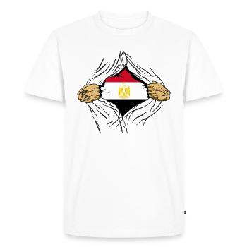 Egypte Drapeau Hurghada Afrique Drapeau Egyptien - T-shirt Premium bio Homme - blanc - Devant - Nico (187cm)