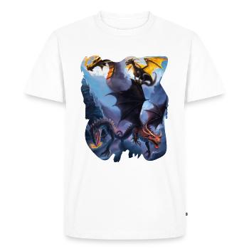 DRAGON FANTASY STYLE - Men's Premium Organic T-Shirt - white - Front - Nico (187cm)