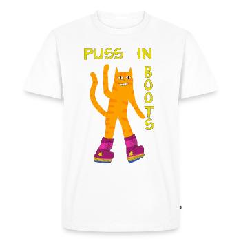 Show me your shoes - Men's Premium Organic T-Shirt - white - Front - Nico (187cm)