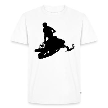 snowmobile snow cross x games racing sport - Men's Premium Organic T-Shirt - white - Front - Nico (187cm)