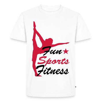 sports - T-shirt Premium bio Homme - blanc - Devant - Nico (187cm)