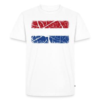 Pays-Bas - T-shirt Premium bio Homme - blanc - Devant - Nico (187cm)