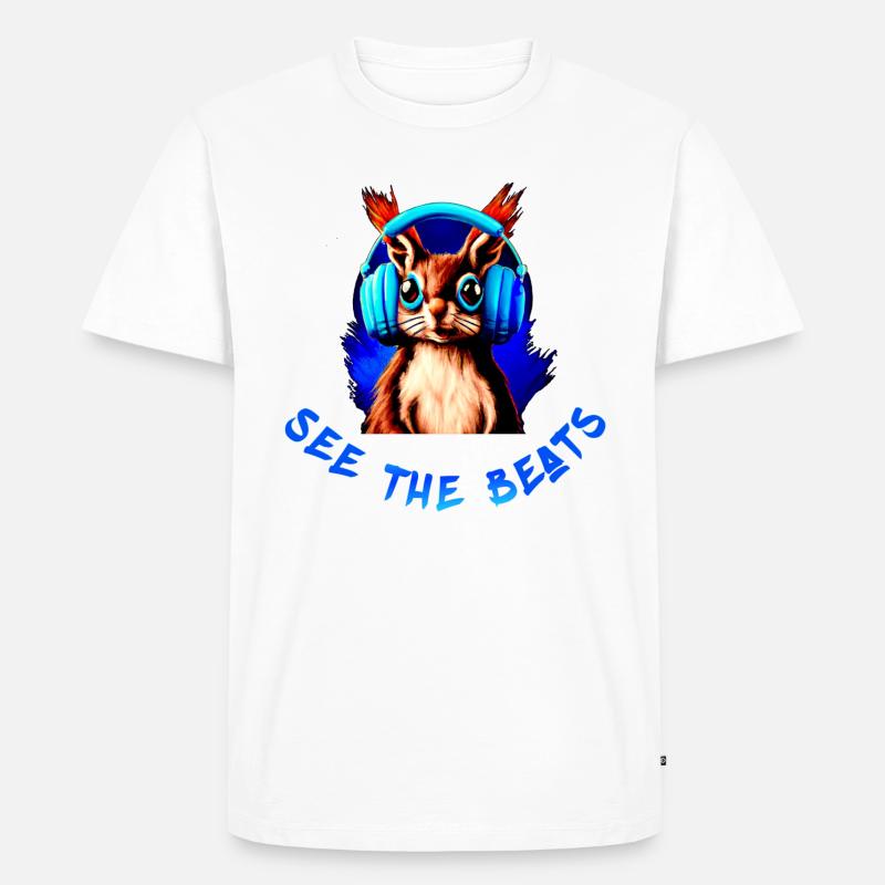 Squirrel / Eichhörnchen / Chipmunks - Men's Premium Organic T-Shirt - white