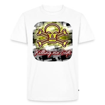 Killing me Soft - Boutique WoW - 2023 - T-shirt Premium bio Homme - blanc - Devant - Nico (187cm)