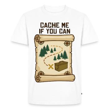 Chasse au trésor de géocaching - T-shirt Premium bio Homme - blanc - Devant - Nico (187cm)