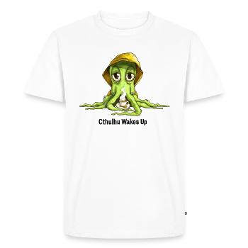 Café Cthulhu - T-shirt Premium bio Homme - blanc - Devant - Nico (187cm)