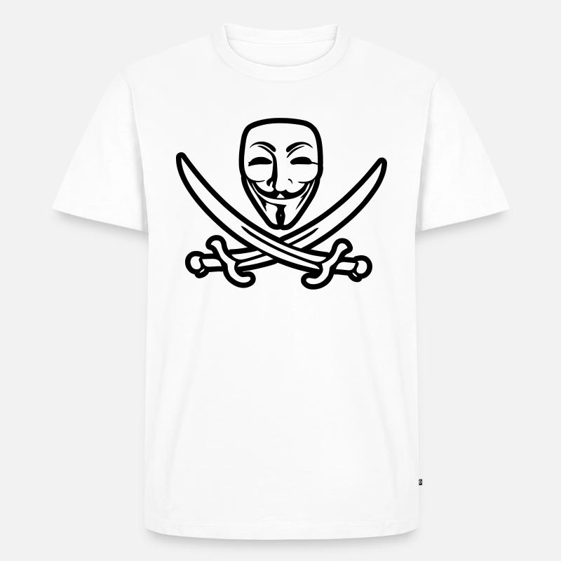 ANONYMOUS - Männer Premium Bio T-Shirt - Weiß