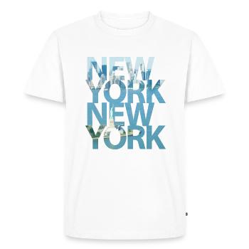 New York, New York - T-shirt Premium bio Homme - blanc - Devant - Nico (187cm)