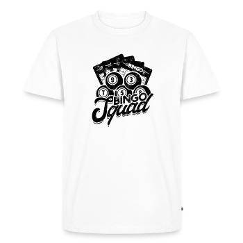 Bingo Squad Funny Bingo Lover - Bingo Hall Casino - Men's Premium Organic T-Shirt - white - Front - Nico (187cm)