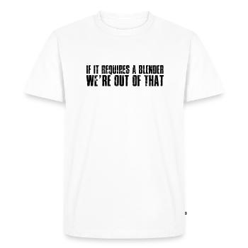 S’il faut un mélangeur étaient hors de cela - Craft - T-shirt Premium bio Homme - blanc - Devant - Nico (187cm)