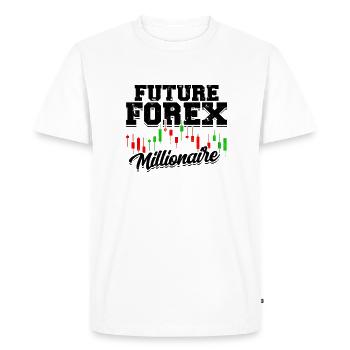 Future Forex Millionaire - career - Men's Premium Organic T-Shirt - white - Front - Nico (187cm)