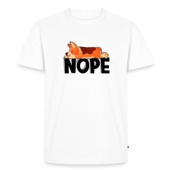 Nope - pet lover - Men's Premium Organic T-Shirt - white - Front - Nico (187cm)