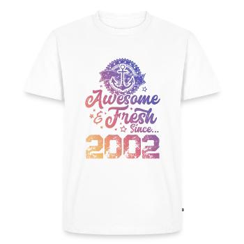 2002 génial frais - T-shirt Premium bio Homme - blanc - Devant - Nico (187cm)