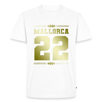 Majorque 22 - T-shirt Premium bio Homme - blanc - Devant - Nico (187cm)