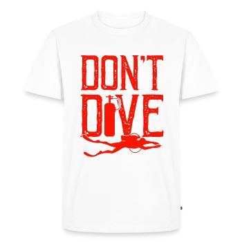 plongeurs plongeurs - T-shirt Premium bio Homme - blanc - Devant - Nico (187cm)