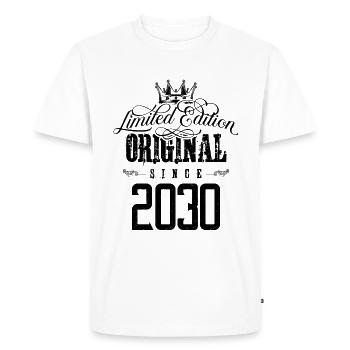 2030 limited edition - Men's Premium Organic T-Shirt - white - Front - Nico (187cm)