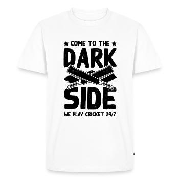 Cricket Côté obscur - T-shirt Premium bio Homme - blanc - Devant - Nico (187cm)