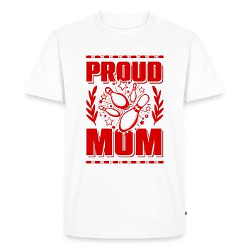 Maman de bowling - T-shirt Premium bio Homme - blanc - Devant - Nico (187cm)