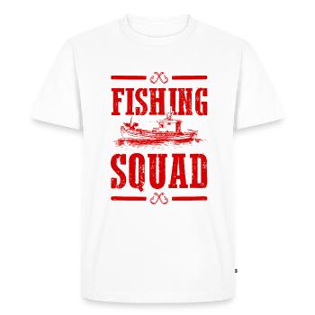 Escouade de pêche - T-shirt Premium bio Homme - blanc - Devant - Nico (187cm)