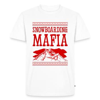 Snowboarding Mafia - Men's Premium Organic T-Shirt - white - Front - Nico (187cm)