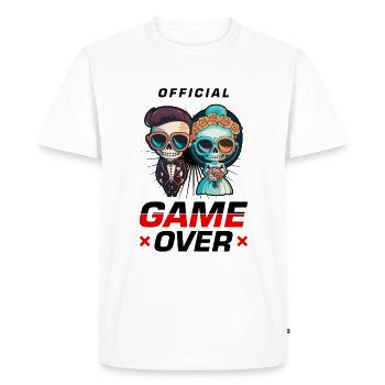 Jeu de couple de mariage sur le couple de mariage Jga - T-shirt Premium bio Homme - blanc - Devant - Nico (187cm)
