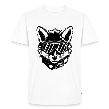 Ski Fuchs Snowboarder - T-shirt Premium bio Homme - blanc - Devant - Nico (187cm)