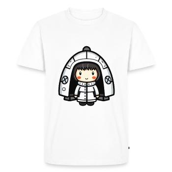 Igloo Eskimo Bande dessinée d’hiver - T-shirt Premium bio Homme - blanc - Devant - Nico (187cm)