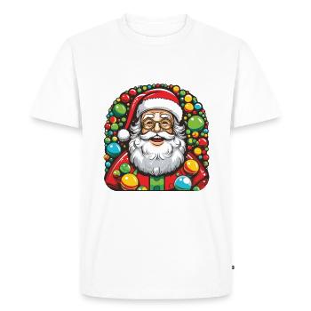 Santa Claus Christmas Santa - Men's Premium Organic T-Shirt - white - Front - Nico (187cm)
