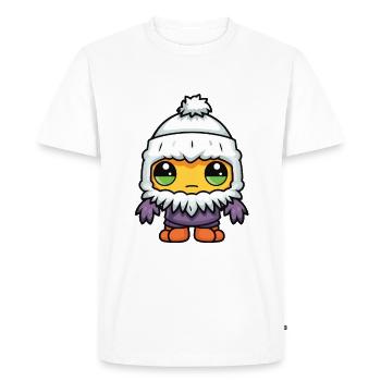 Cold Winter Comic Eskimo - Men's Premium Organic T-Shirt - white - Front - Nico (187cm)