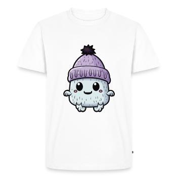 Créature d’hiver froide esquimaude - T-shirt Premium bio Homme - blanc - Devant - Nico (187cm)