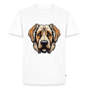 Kangal Dog Head - Men's Premium Organic T-Shirt - white - Front - Nico (187cm)