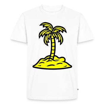 Palm Island vacances d’été - T-shirt Premium bio Homme - blanc - Devant - Nico (187cm)
