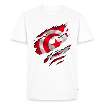 maghreb tunis tunisie - T-shirt Premium bio Homme - blanc - Devant - Nico (187cm)