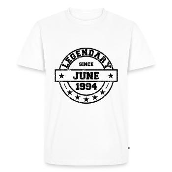 Legendary since June 1994 - Birthday - Men's Premium Organic T-Shirt - white - Front - Nico (187cm)